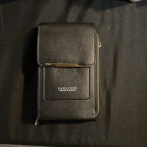 Black Endayoon Wallet with Gold Accents